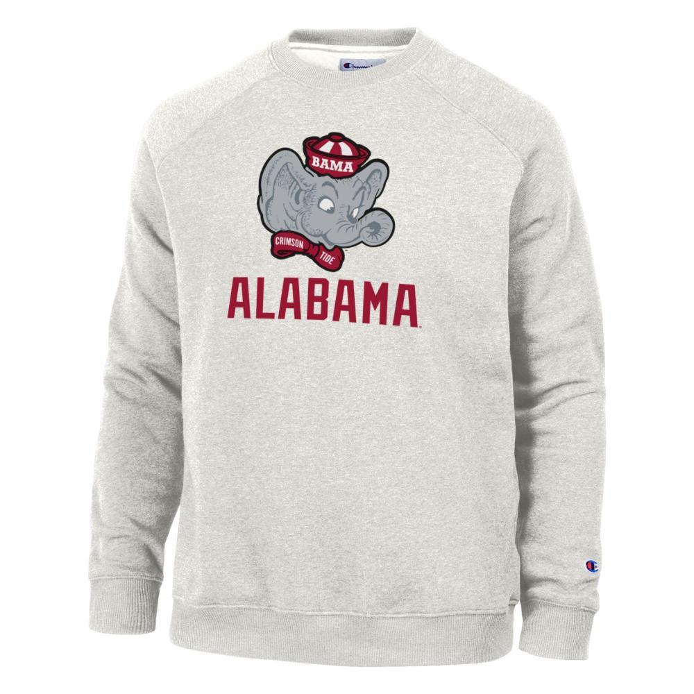 Alabama Champion Vault Cartoon Elephant Triumph Fleece Crewneck