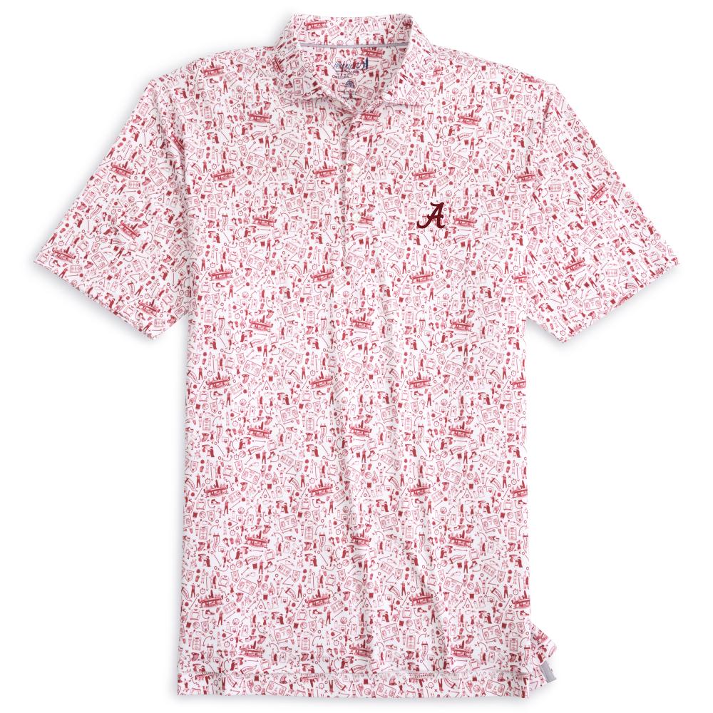 Alabama Johnnie-O Hoop There It Is Polo