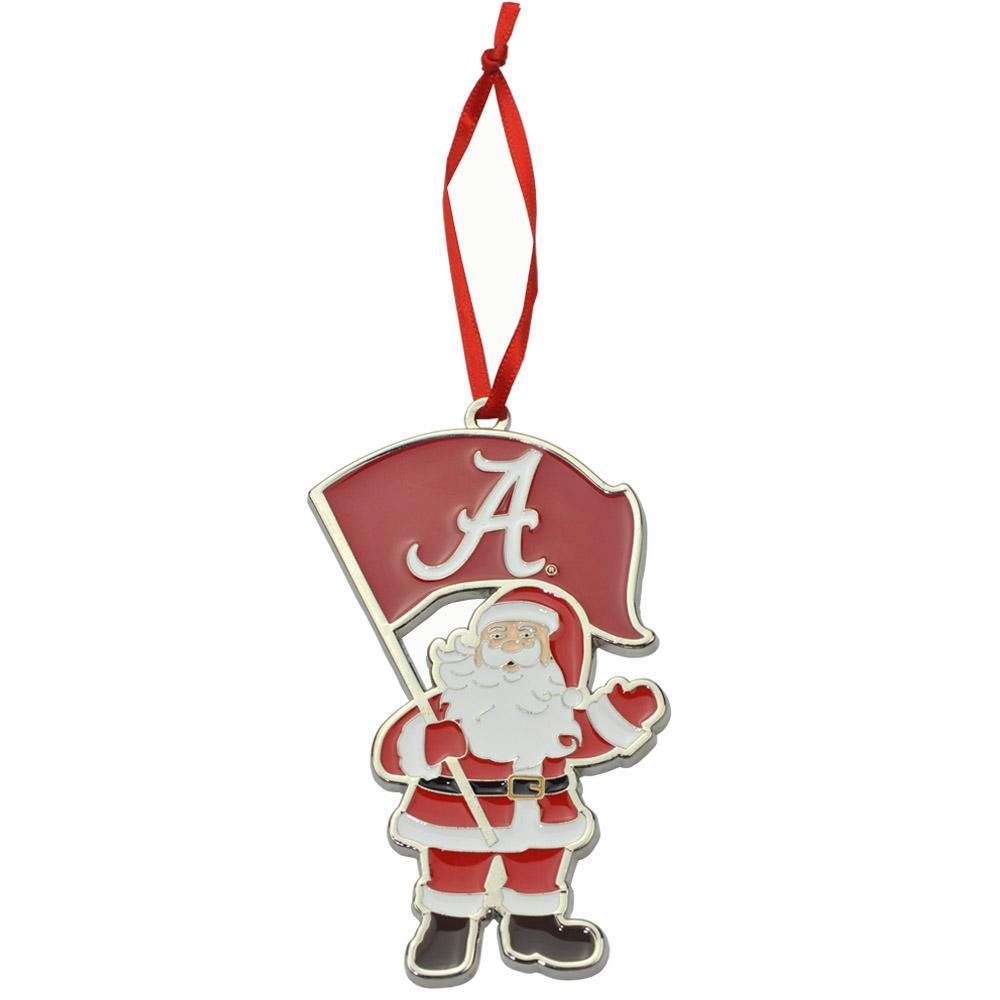 Alabama Santa Flag Ornament