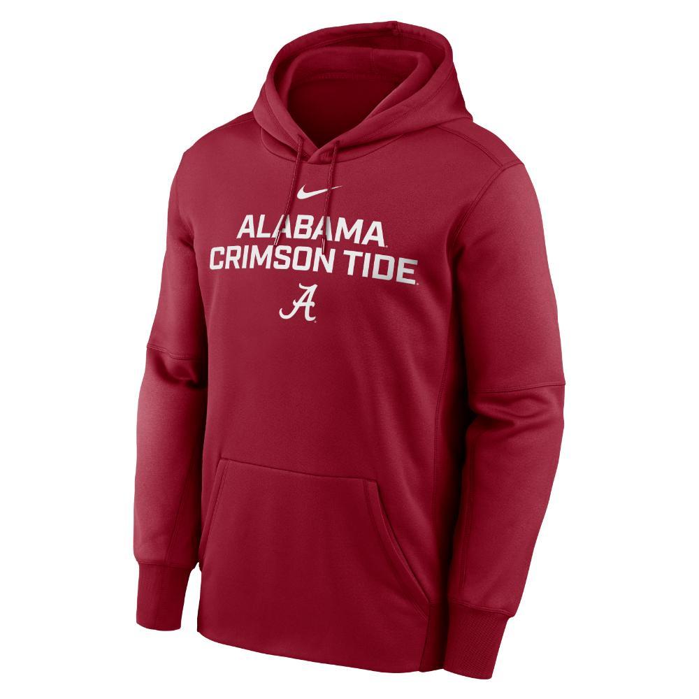 Alabama Nike Stacked Therma-Fit Fleece Hoodie