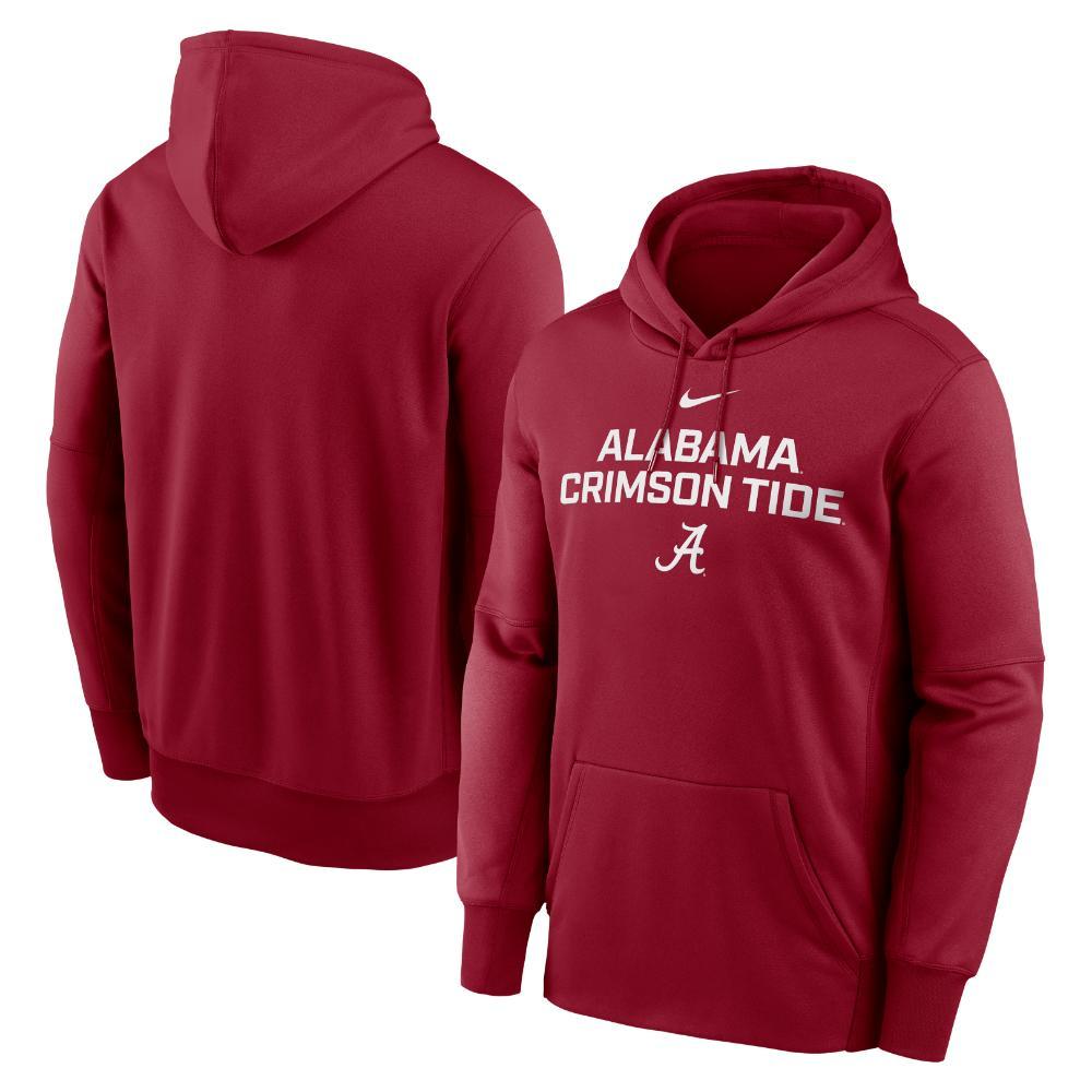 Alabama Nike Stacked Therma-Fit Fleece Hoodie