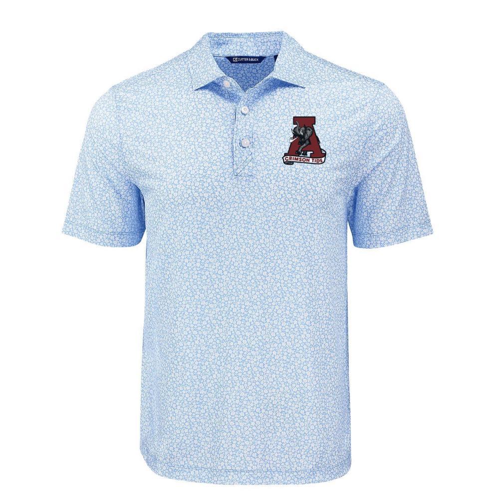 Alabama Cutter & Buck Vault Pike Eco Flora Print Polo