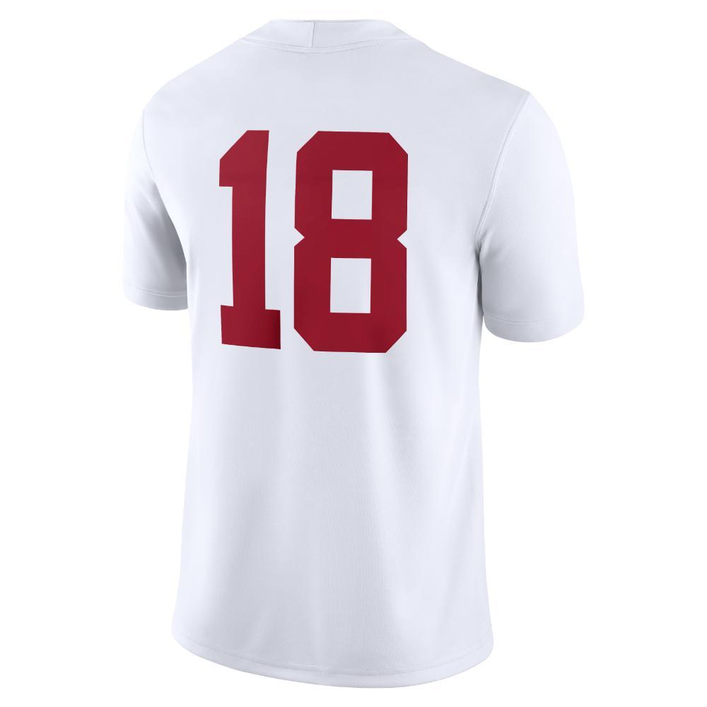 Alabama Nike #18 Road Game Football Jersey