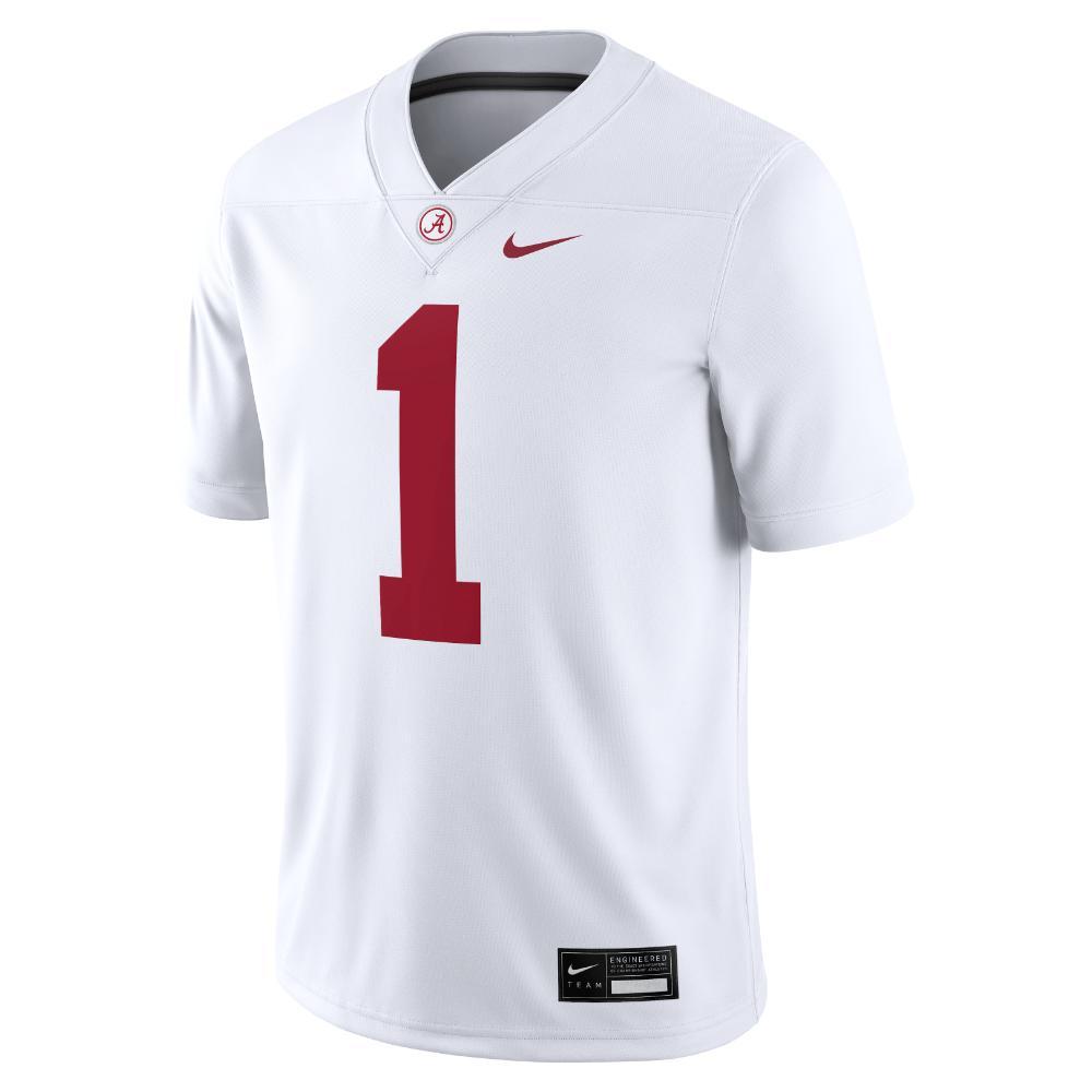 Alabama Nike #1 Road Game Jersey 4 Alabama Nike #1 Road Game Jersey