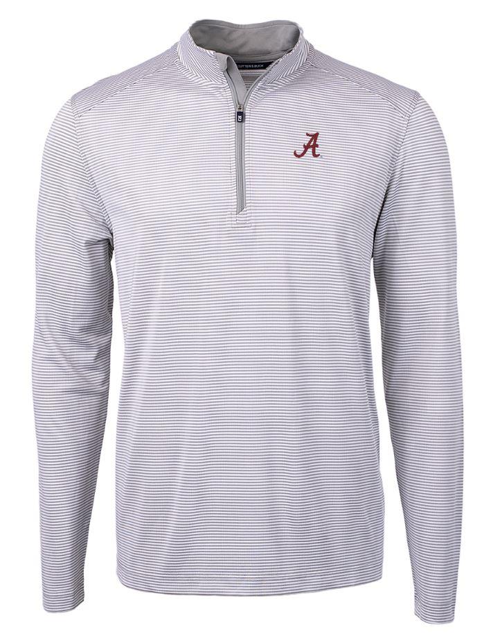 Alabama Cutter & Buck Virtue Eco Micro Stripe Pullover