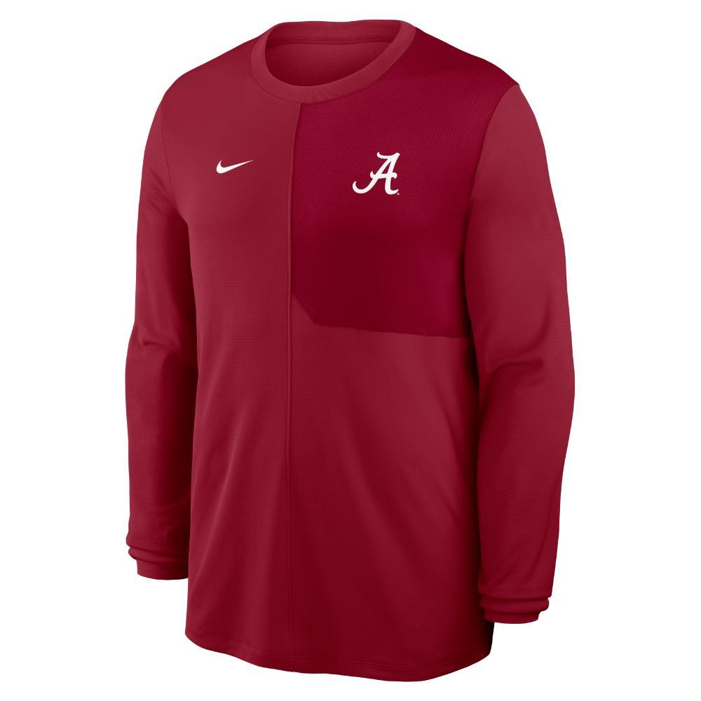 Alabama Nike Dri-Fit UV Coach Long Sleeve Top