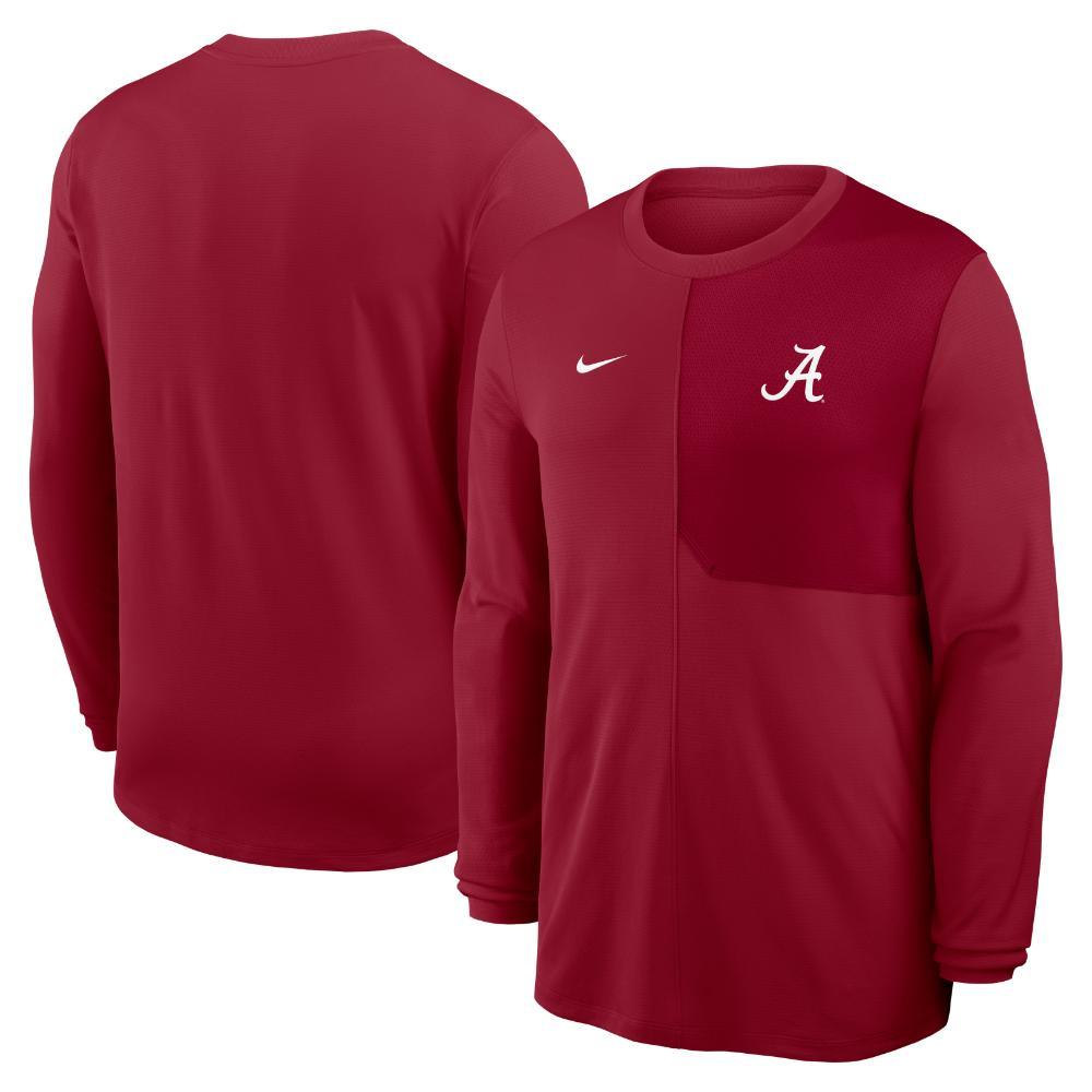 Alabama Nike Dri-Fit UV Coach Long Sleeve Top