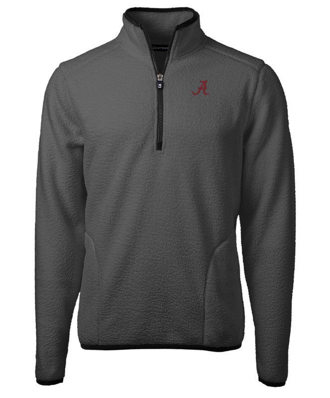 Alabama Cutter & Buck Men's Cascade Sherpa Fleece 1/4 Zip Pullover