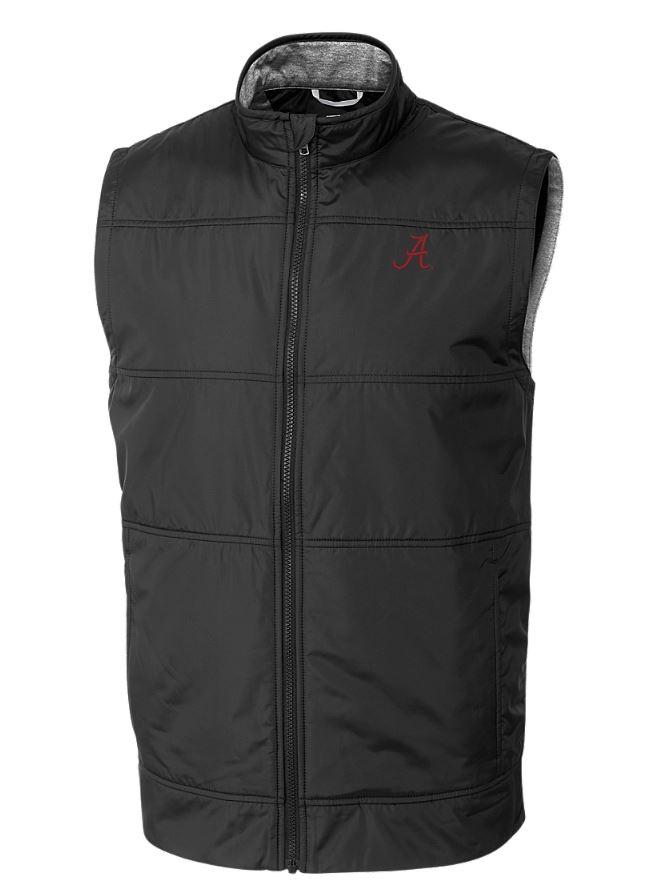 Alabama Cutter & Buck Men's Stealth Quilted Vest
