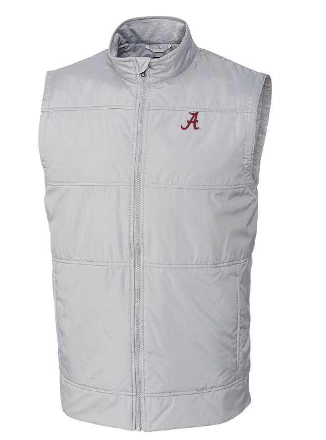 Alabama Cutter & Buck Men's Stealth Quilted Vest