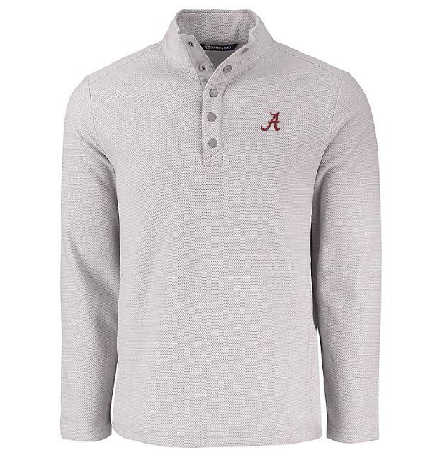 Alabama Cutter & Buck Hunts Point Textured Fleece Snap Pullover
