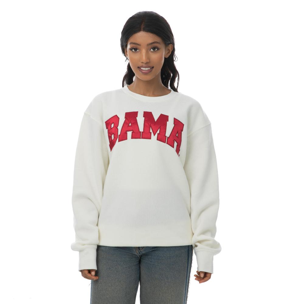 Alabama Zoozatz Women's Satin Applique Sport Crew