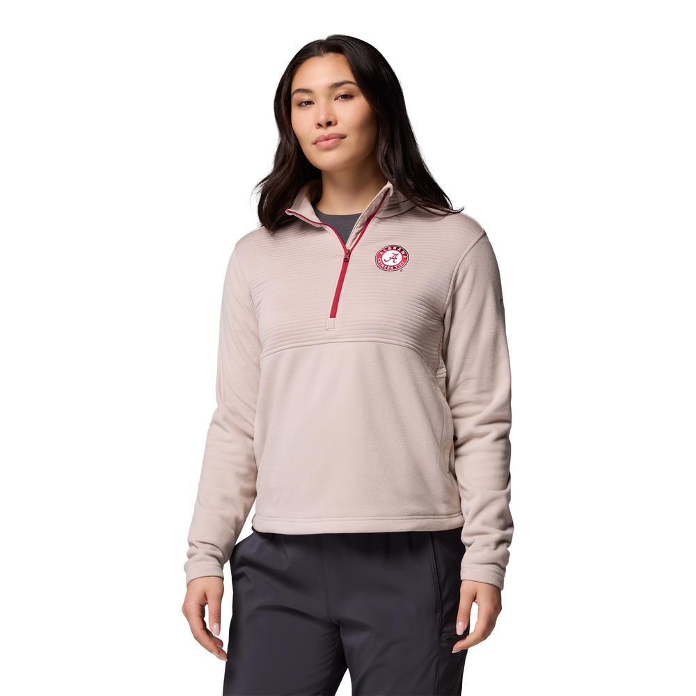 Alabama Columbia Women's Collegiate PFG Uncharted Fleece 1/2 Zip Pullover
