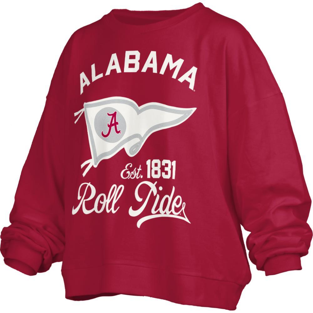 Alabama Pressbox Women's Old Standard Puff Janise Crew