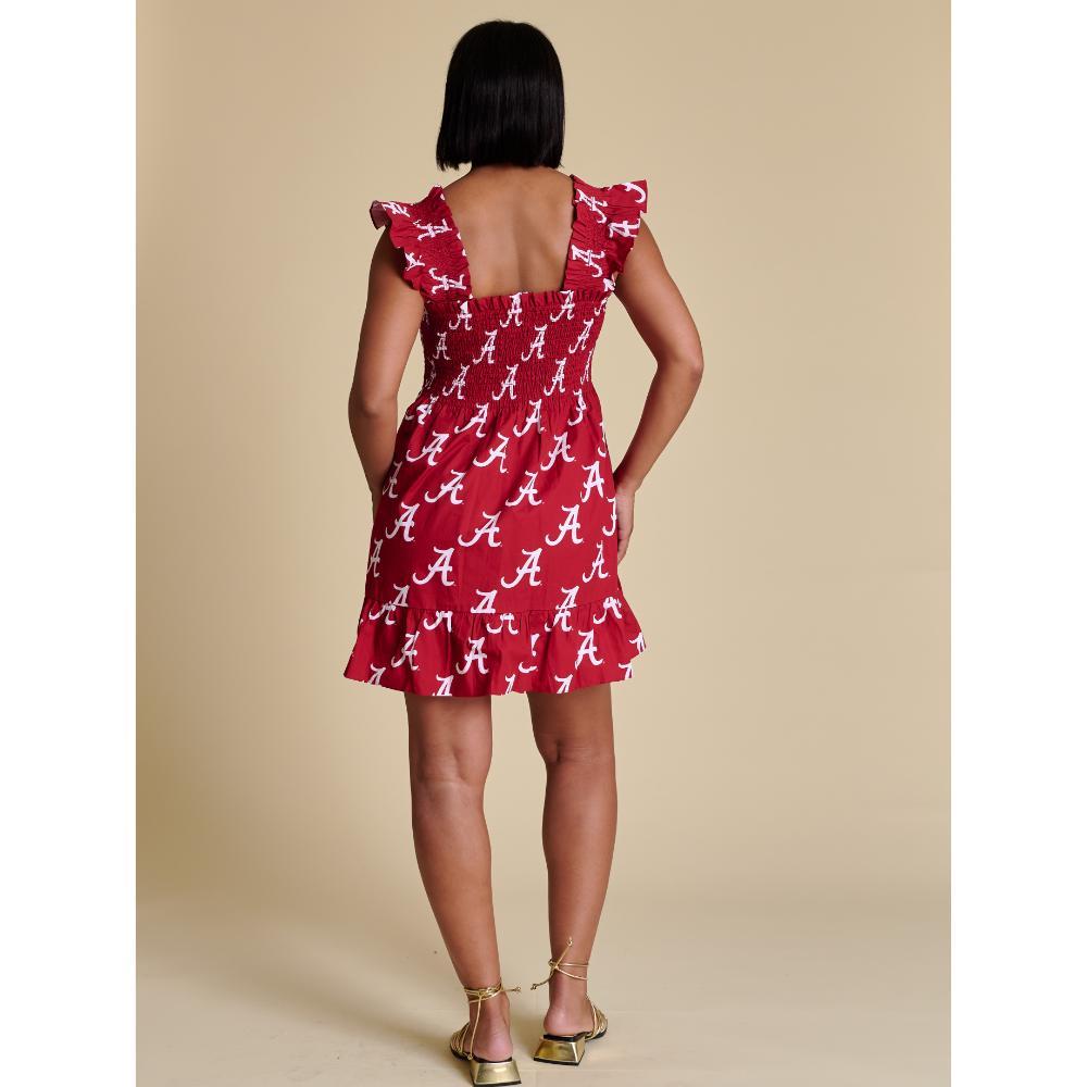 Alabama Stewart Simmons Poplin Smocked Dress