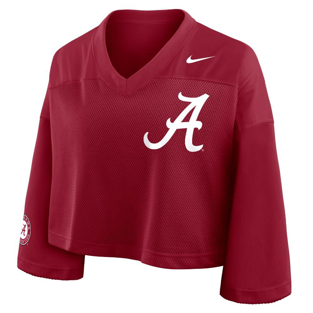 Alabama Nike Women's Crop Long Sleeve Jersey