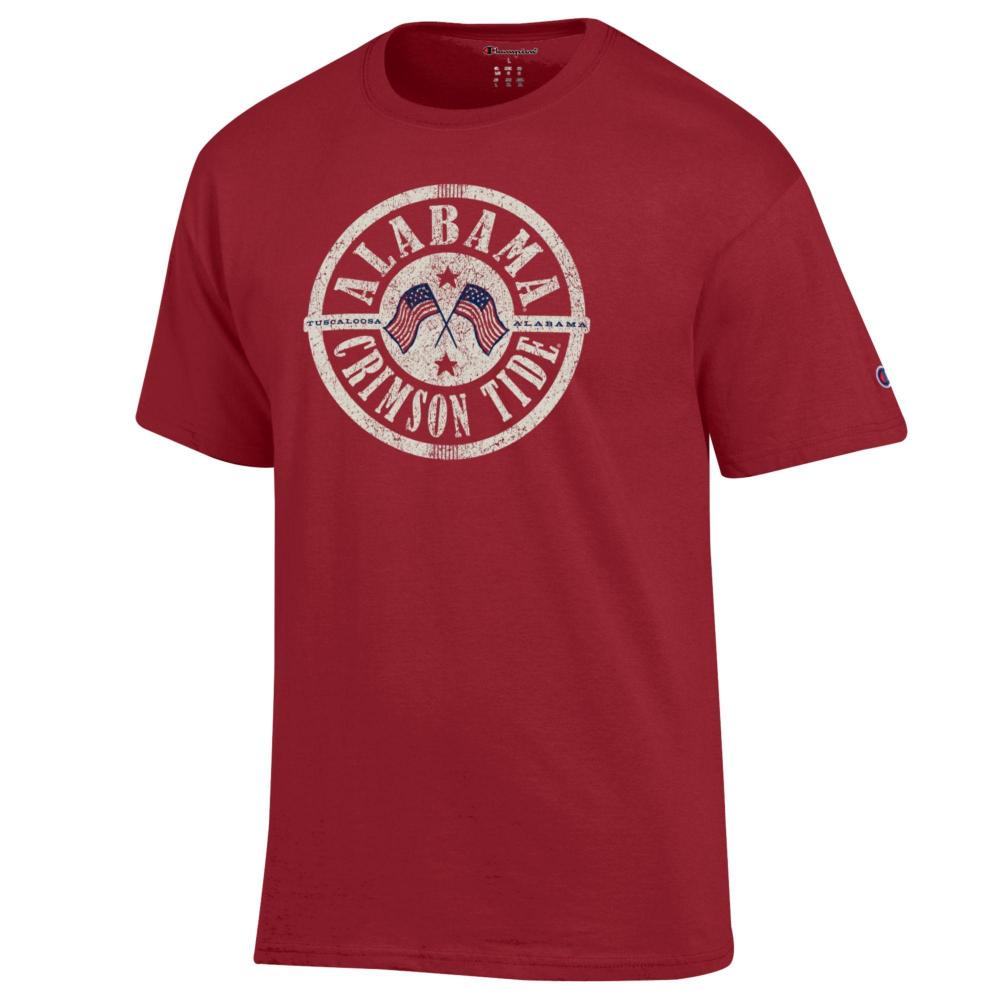 Alabama Champion Circle Flags Americana Tee