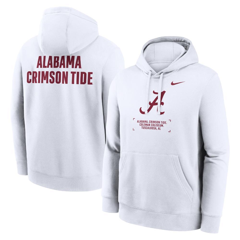 Alabama Nike 2-Hit Basketball Club Fleece Hoodie