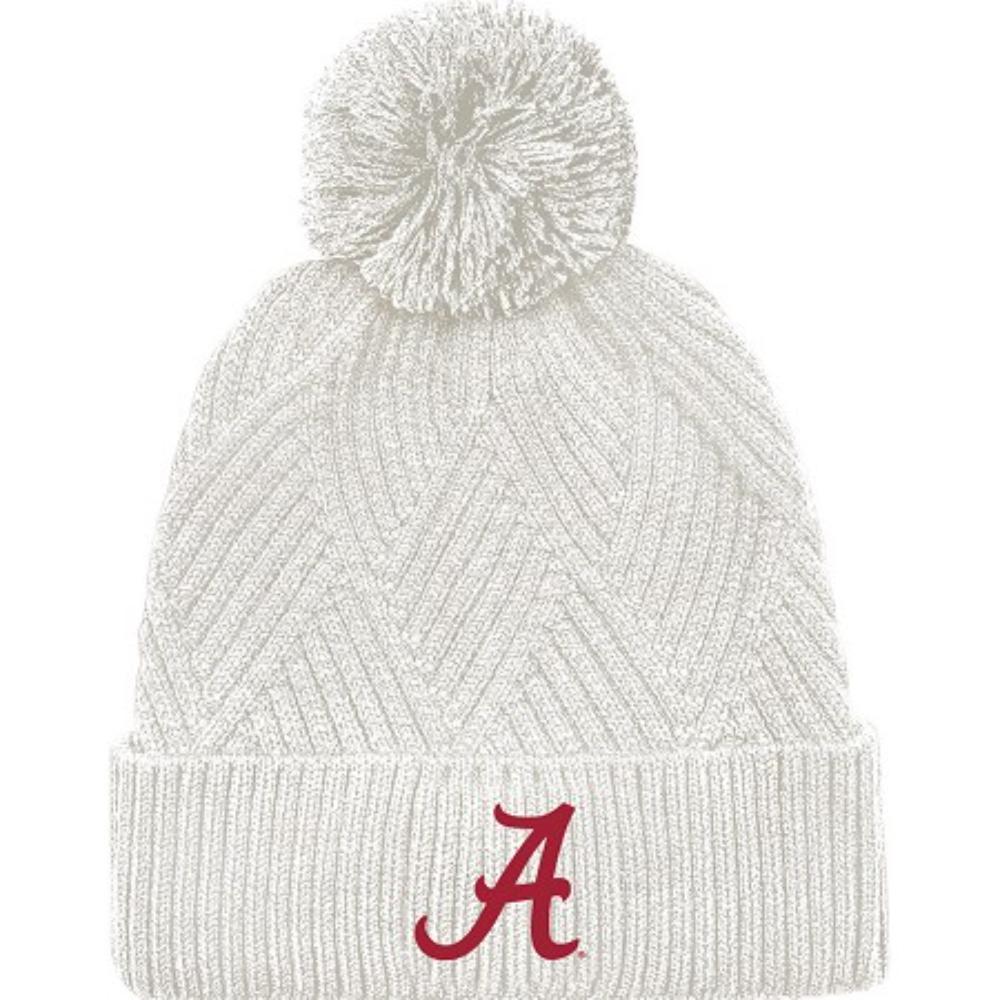 Alabama Bridger Textured Cuff Knit Pom Beanie