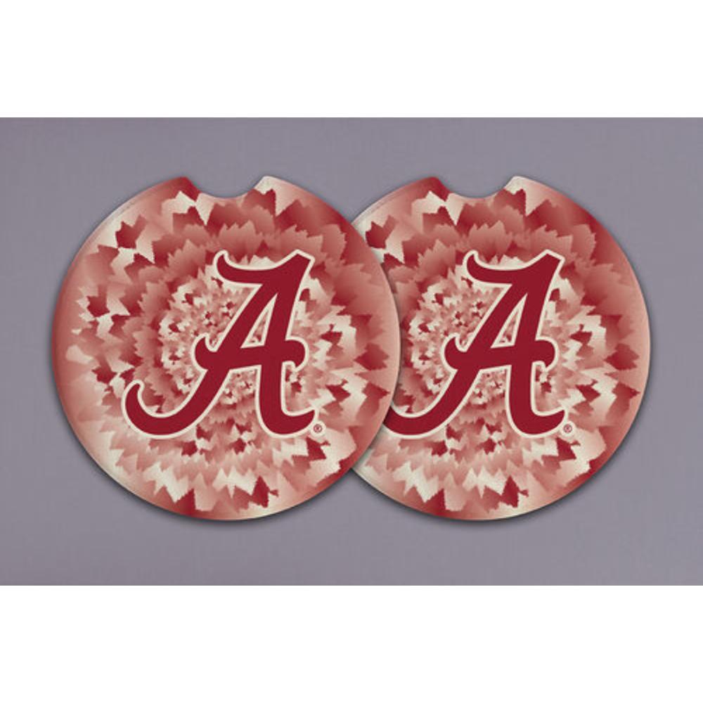 Alabama Magnolia Lane 2-Pack Tie Dye Car Coasters