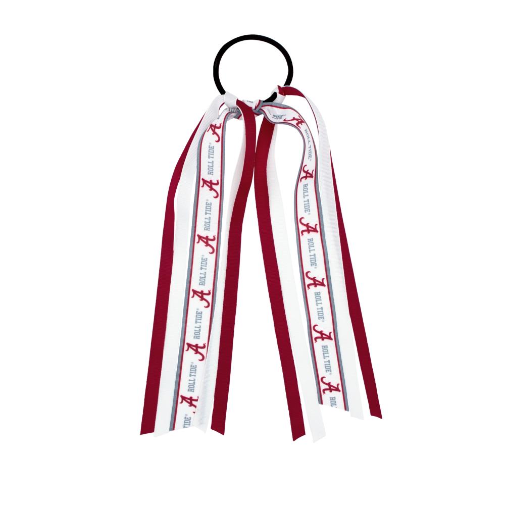 Alabama Wee Ones Logo Ribbon Streamer Hair Tie