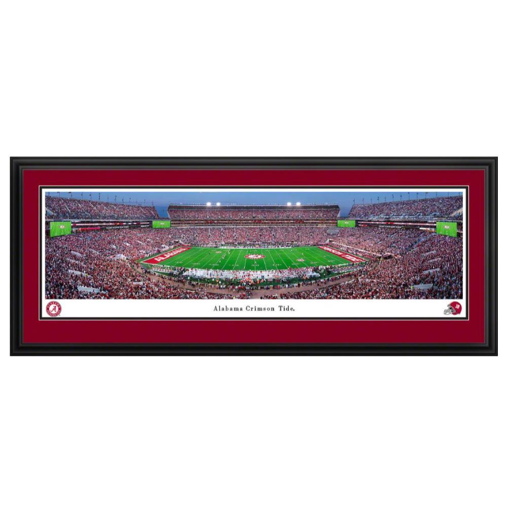 Alabama Football Bryant-Denny Stadium at Night Deluxe Frame 18" X 44" Panoramic Picture