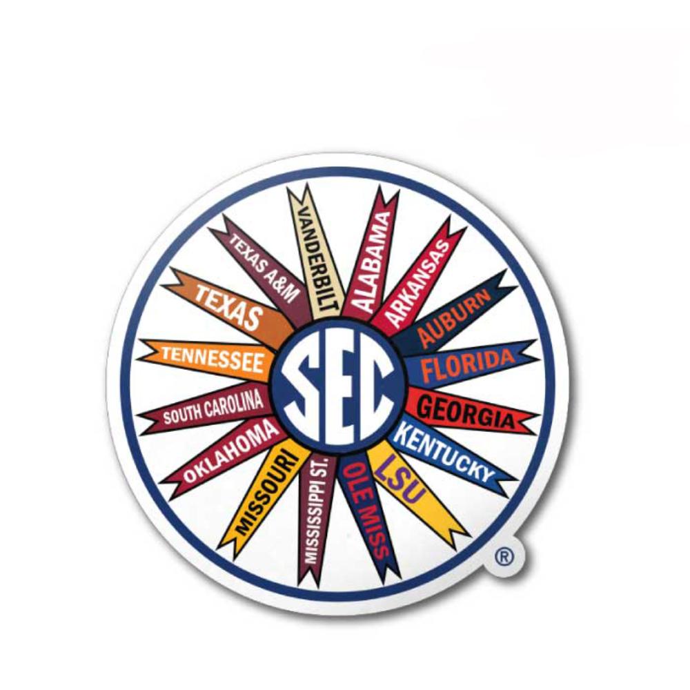 SEC 3" Pennant Circle Logo Vinyl Decal