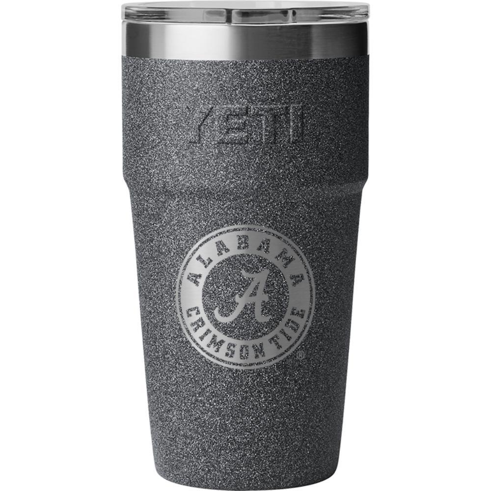Alabama Yeti 20 Oz Black Stone Textured Stackable Cup