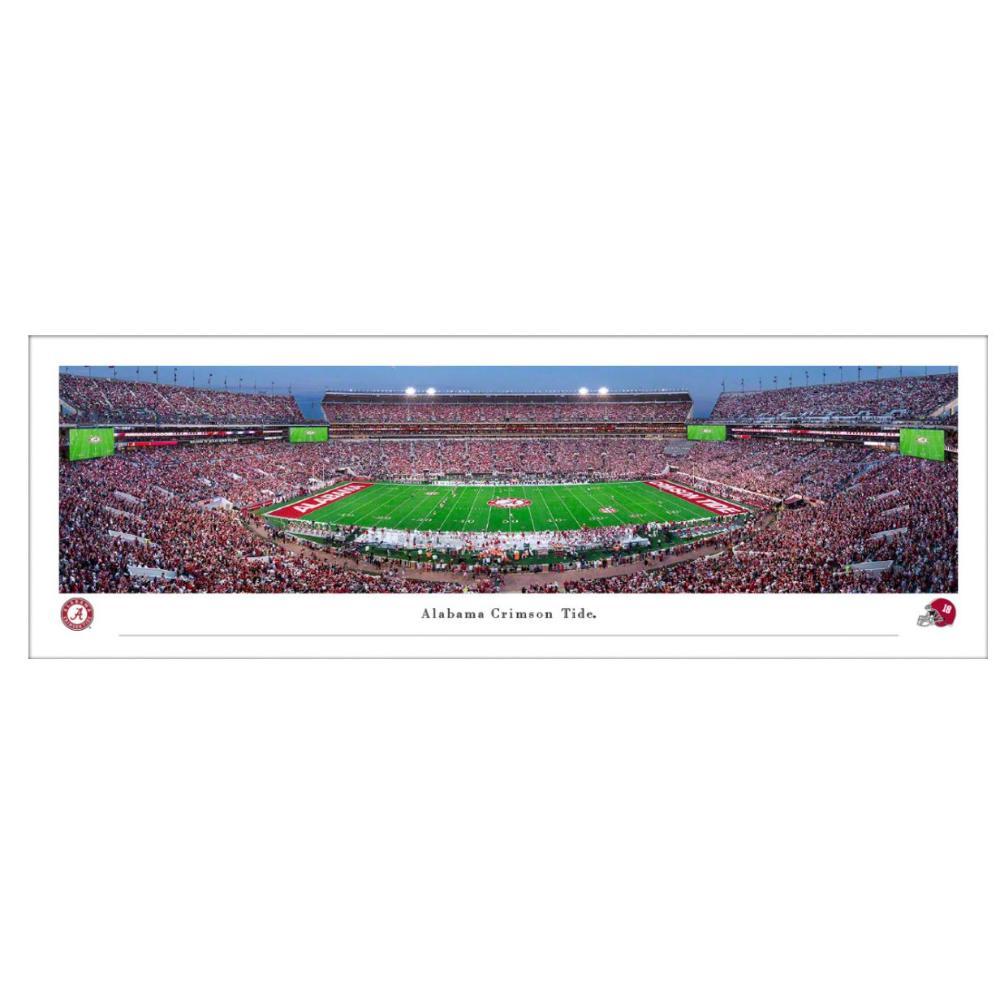 Alabama Football Bryant-Denny Stadium at Night 13.5" X 40" Poster (Unframed)