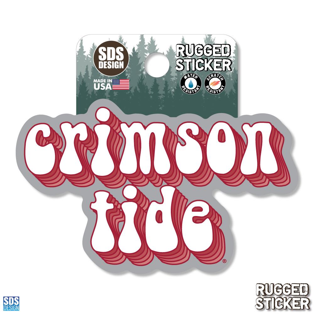 Alabama Stacked Bubble 3.25" Decal