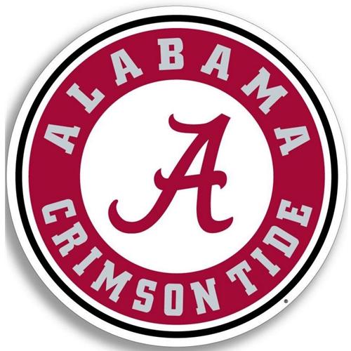 Alabama 12" Circle Logo Decal
