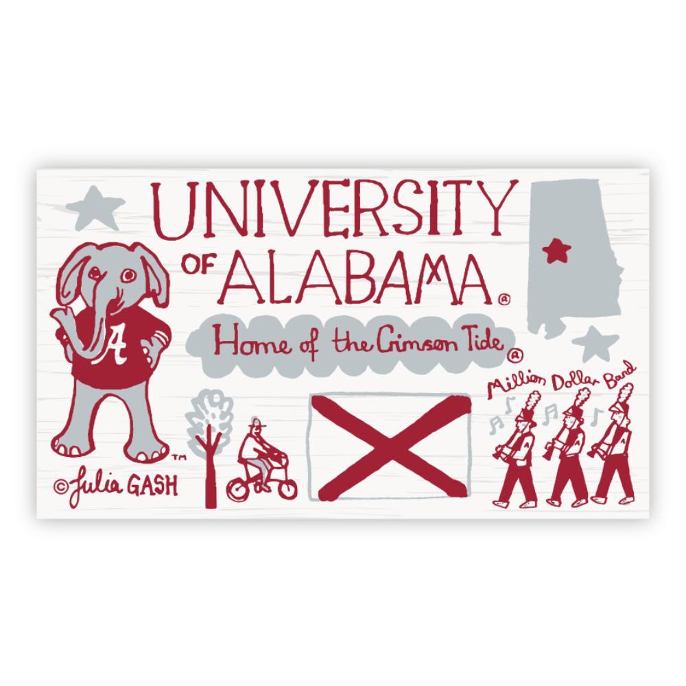 Alabama Julia Gash Recycled Wood Fridge Magnet 3 Alabama Julia Gash Recycled Wood Fridge Magnet