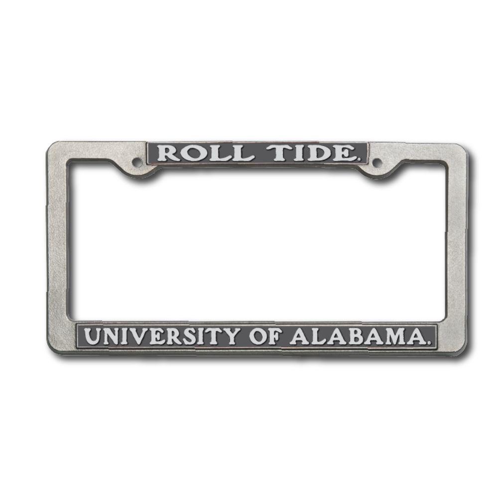 Alabama Roll Tide Pewter License Plate Frame