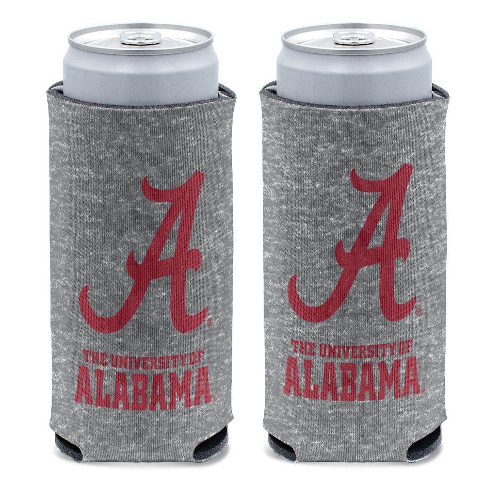 Alabama 12 Oz Grey Slim Can Cooler