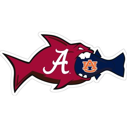Alabama 6" Auburn Rival Fish Decal