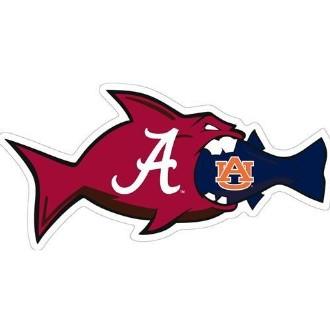 Alabama 6" Auburn Rival Fish Decal