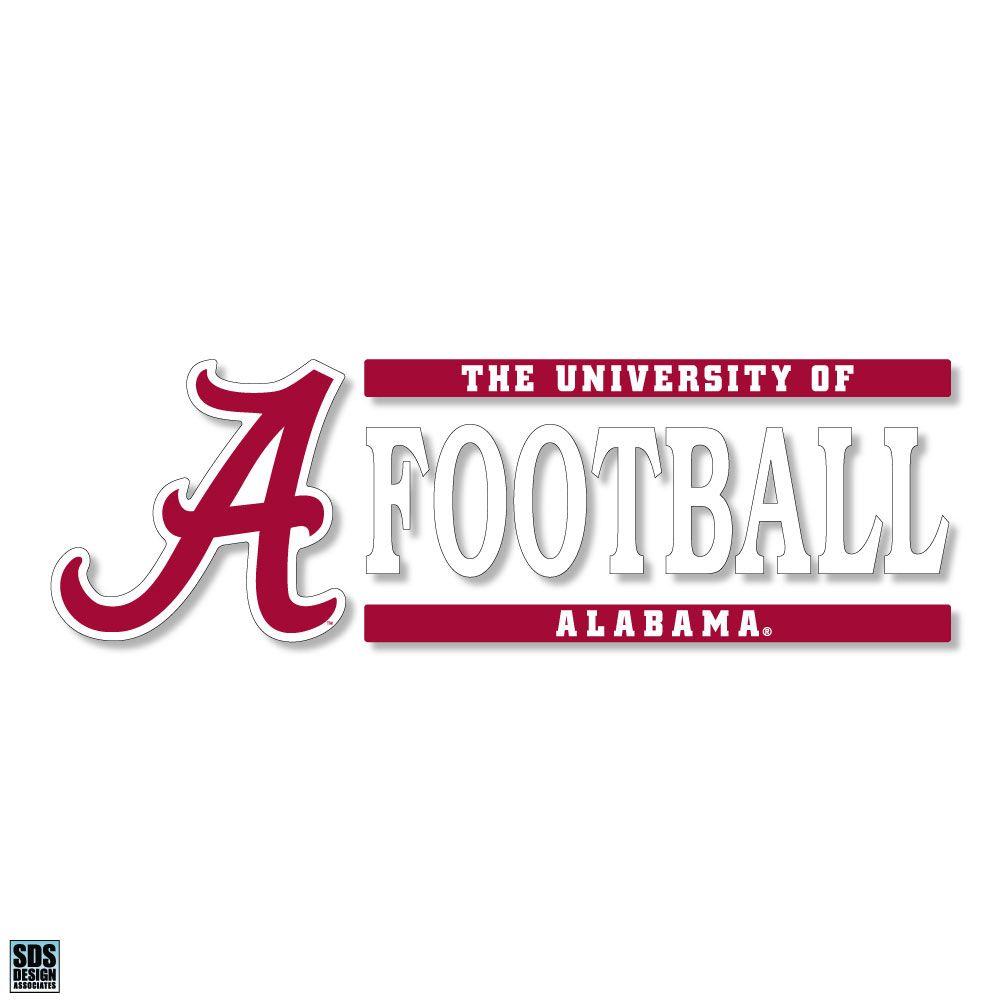 Alabama 6" X 2" Football Block Decal