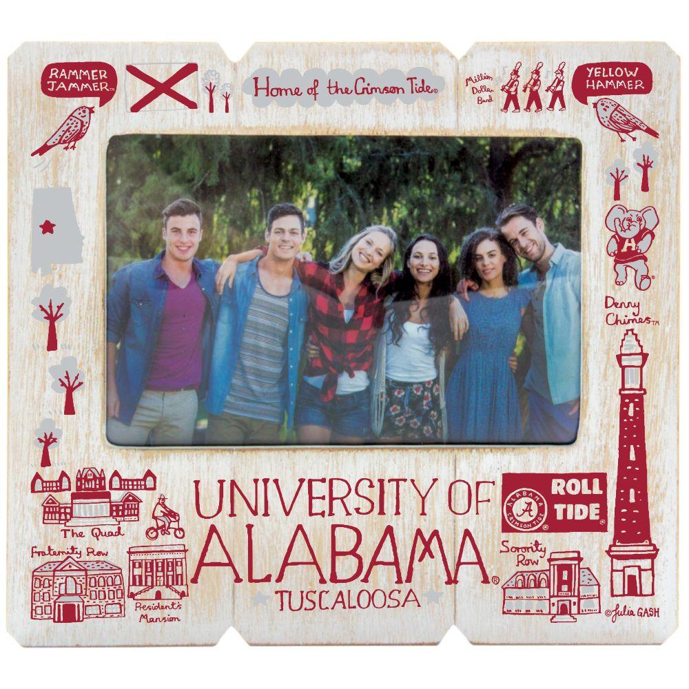 Alabama Julia Gash 4 x 6 inch Distressed Picture Frame