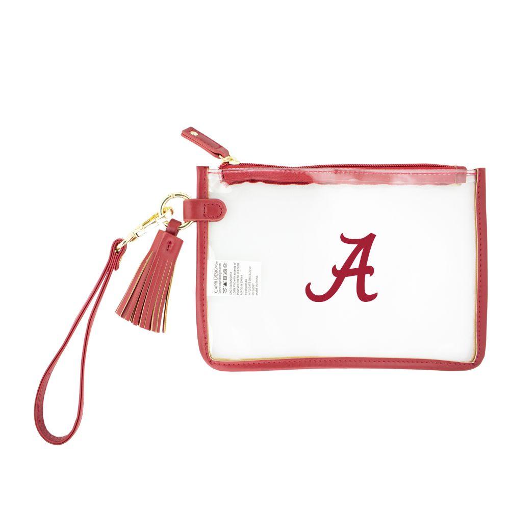 Alabama Wristlet Clear Bag