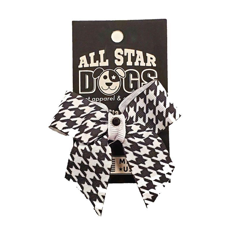 Houndstooth Pet Hair Bow 3 Houndstooth Pet Hair Bow