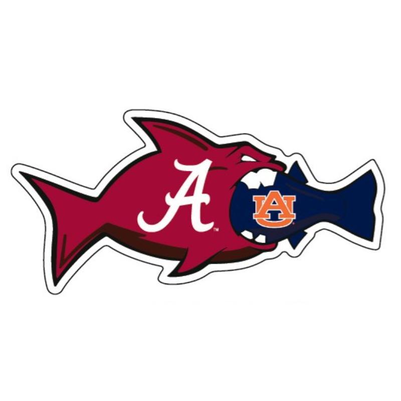 Alabama 3" Auburn Rival Fish Magnet