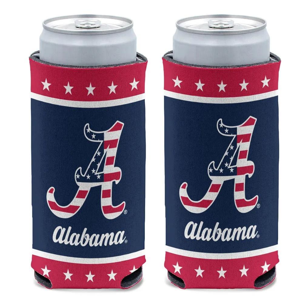Alabama 12 Oz Patriotic Slim Can Cooler