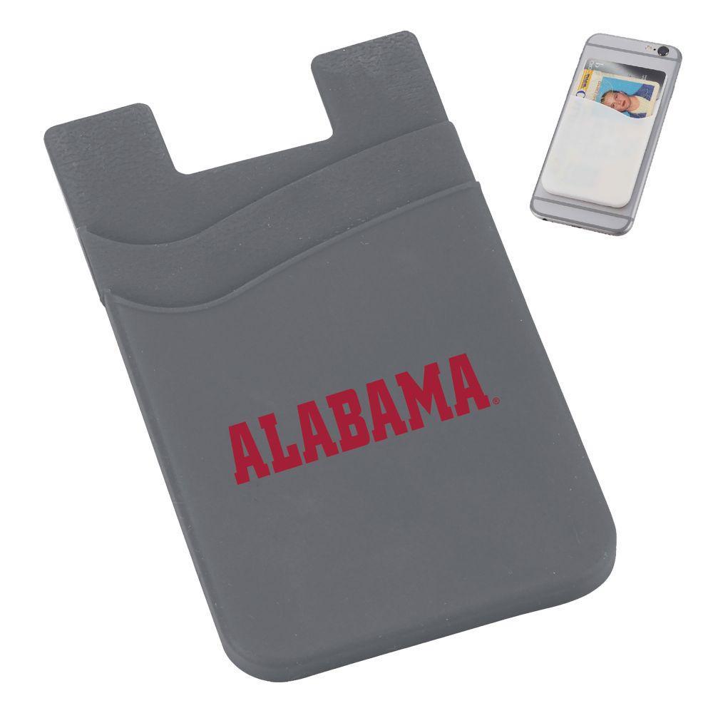 Alabama Dual Pocket Silicone Phone Wallet