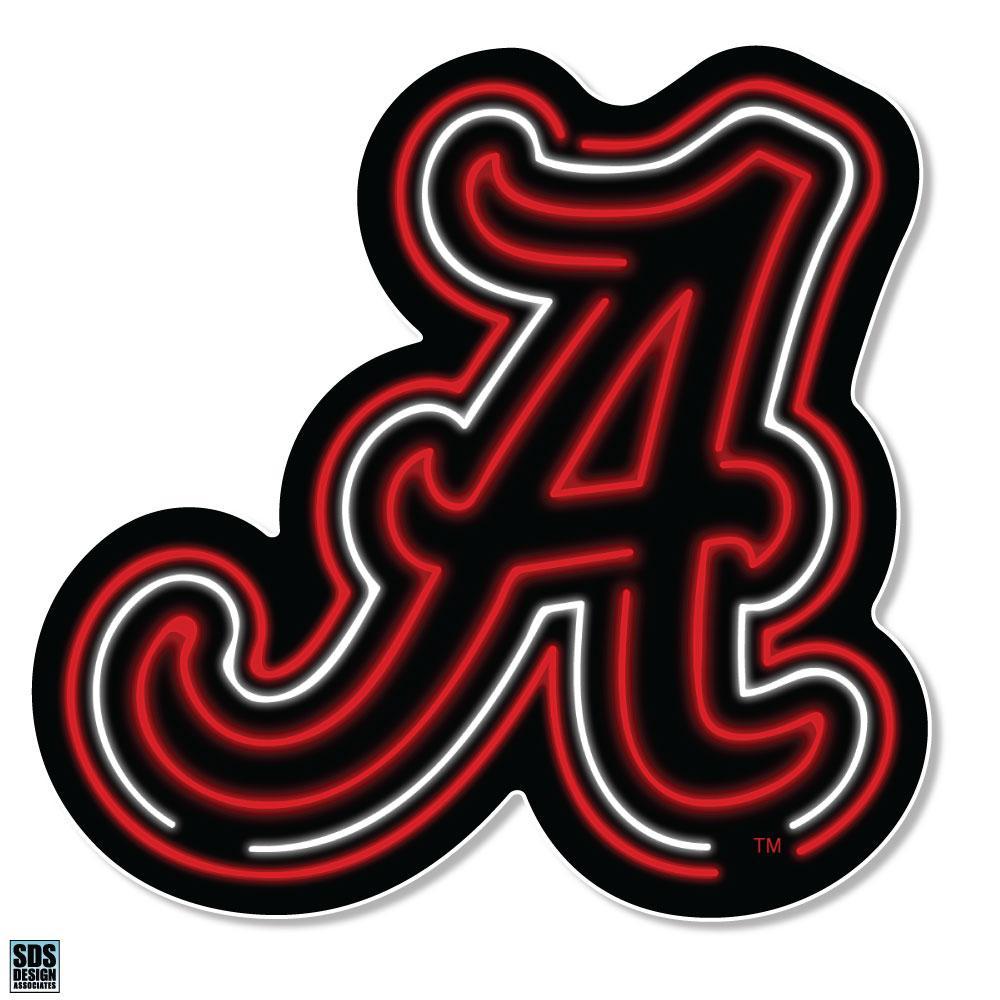 Alabama 3" Neon Script A Decal 3 Alabama 3" Neon Script A Decal