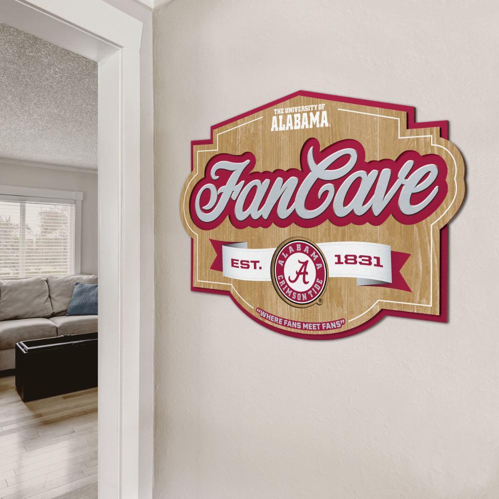 Alabama 17" X 12" Fan Cave Wall Art