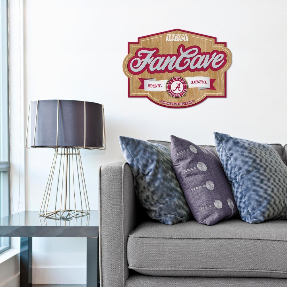 Alabama 17" X 12" Fan Cave Wall Art