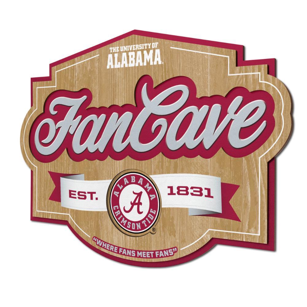 Alabama 17" X 12" Fan Cave Wall Art