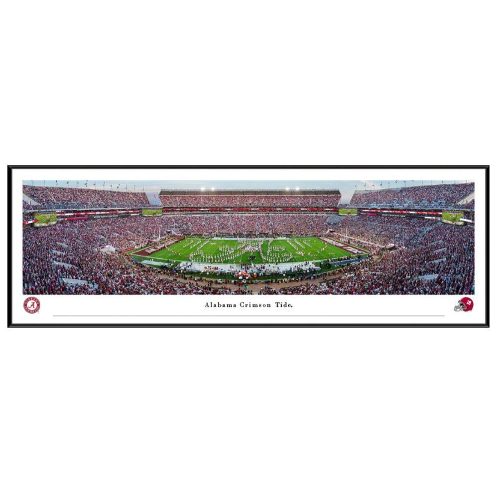 Alabama Million Dollar Marching Band 13.5" X 40" Panoramic Picture (Standard Frame)