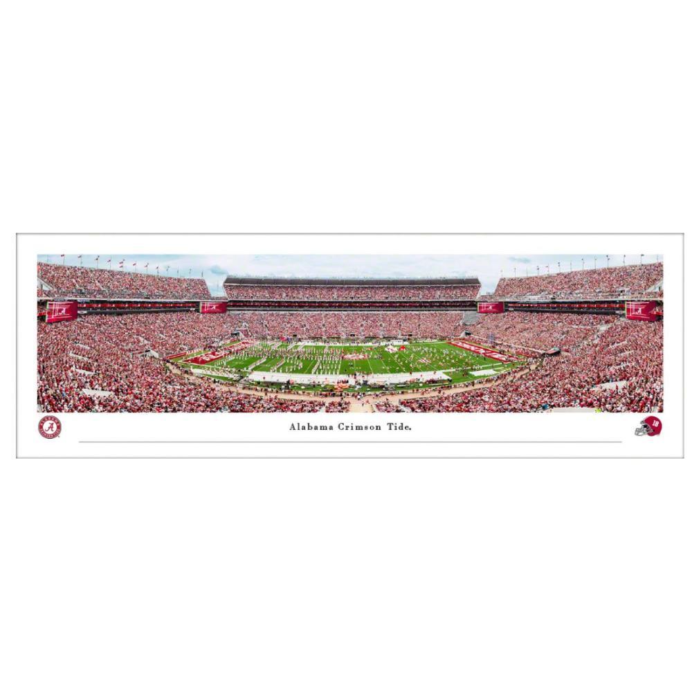 Alabama Football Bryant-Denny Stadium Day Game 13.5" X 40" Poster (Unframed)