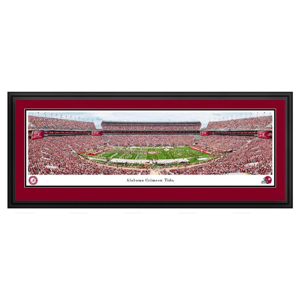 Alabama Football Bryant-Denny Stadium Day Game Deluxe Frame 18" X 44" Panoramic Picture